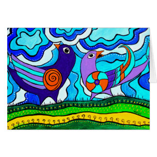 Retro Birds Cards
