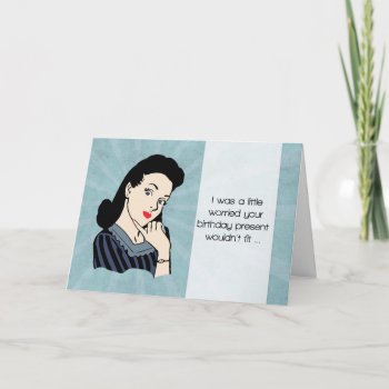 Retro Birthday Card With Funny Message by JJBDesigns at Zazzle