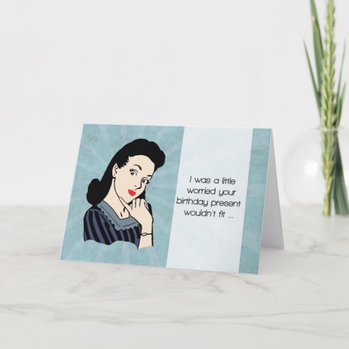 Retro Birthday Card with Funny Message