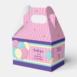 Retro Birthday Favor Boxes