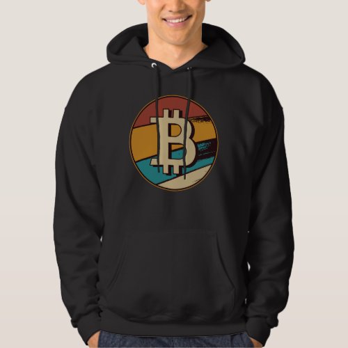 Retro Bitcoin Logo Hoodie