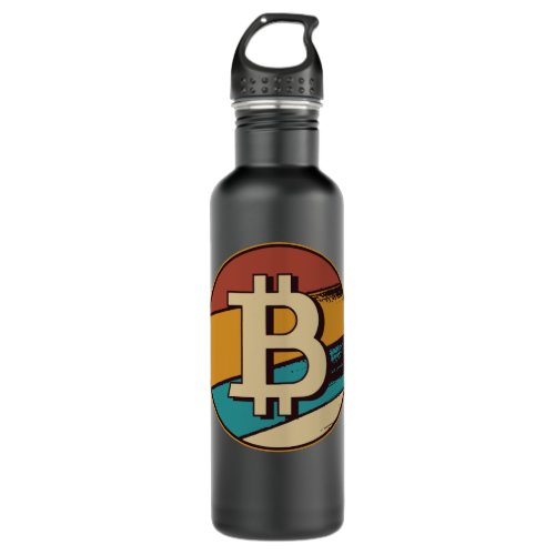 Retro Bitcoin Logo Stainless Steel Water Bottle