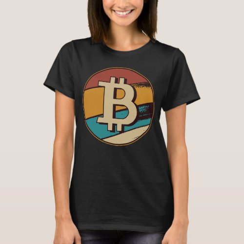 Retro Bitcoin Logo T_Shirt