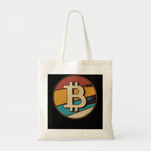 Retro Bitcoin Logo Tote Bag