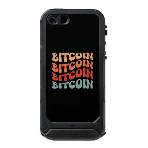Retro Bitcoin Typography Design Waterproof Case For iPhone SE/5/5s