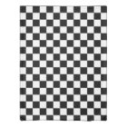 Retro Black And White Checkered Pattern