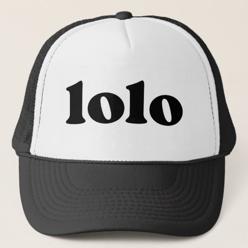 Retro Black and White Grandpa Filipino Lolo Trucker Hat