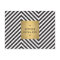 Retro Black and White Pattern Gold Name Logo