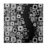 Retro black and white squares tile<br><div class="desc">Seamless black-and-white retro pattern © and ® Bigstock® - All Rights Reserved.</div>