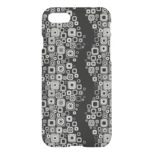 Retro black and white squares iPhone SE/8/7 case