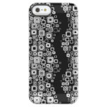 Retro black and white squares permafrost iPhone SE/5/5s case
