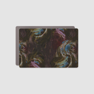 Retro Black Atomic Abstract Car Magnet