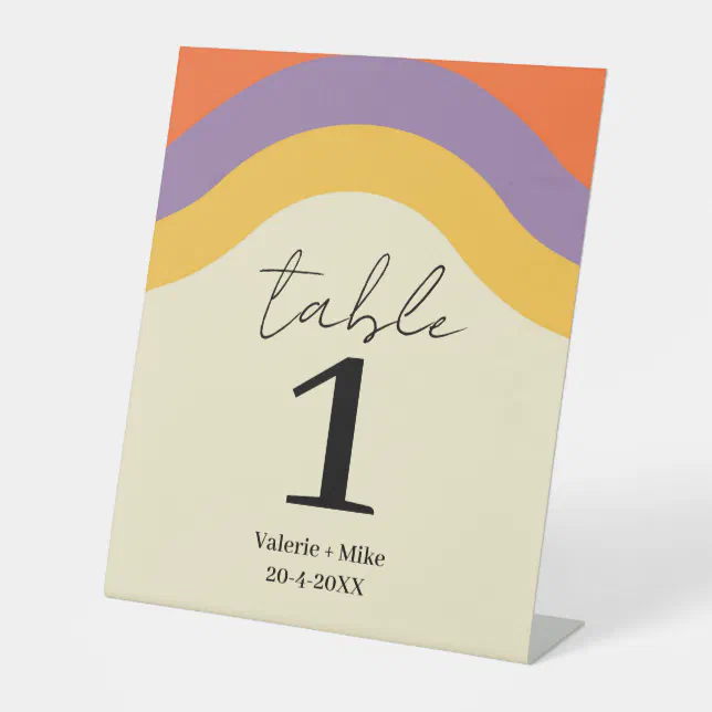 Calligraphy Table Sign Retro Black Calligraphy Table Numbers Wedding Pedestal Sign | Zazzle