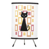 Retro Black Cat Tripod Lamp (Front)