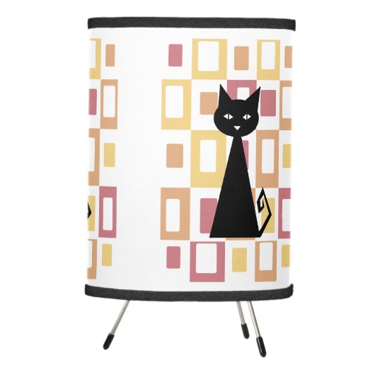 Retro Black Cat Tripod Lamp (Right)