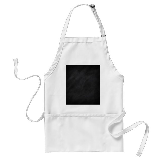 Retro Black Chalkboard Texture Adult Apron (Front)