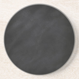 Retro Black Chalkboard Texture Drink Coaster