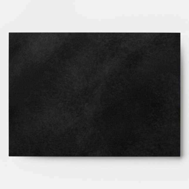 Retro Black Chalkboard Texture Envelope (Front)