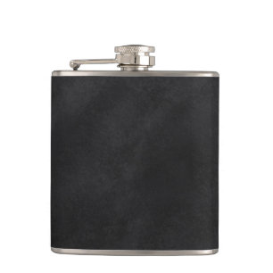 Retro Black Chalkboard Texture Flask