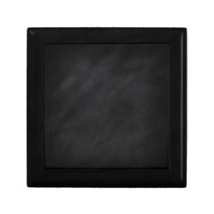 Retro Black Chalkboard Texture Jewelry Box