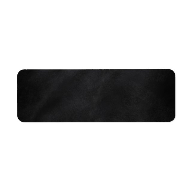 Retro Black Chalkboard Texture Label (Front)