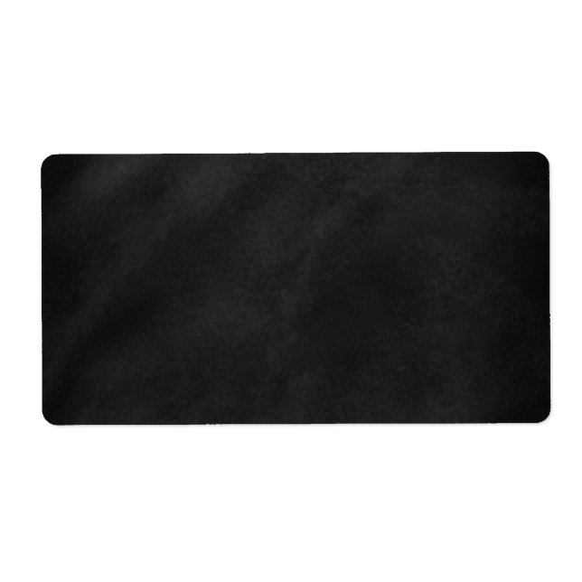 Retro Black Chalkboard Texture Label (Front)
