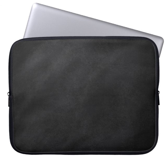 Retro Black Chalkboard Texture Laptop Sleeve (Front)