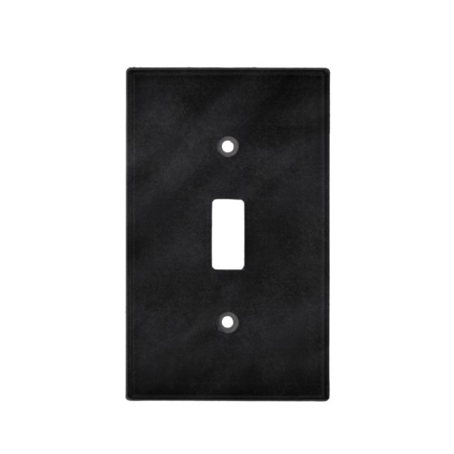 Retro Black Chalkboard Texture Light Switch Cover (Front)