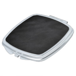 Retro Black Chalkboard Texture Makeup Mirror