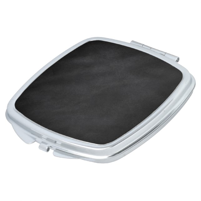 Retro Black Chalkboard Texture Makeup Mirror (Turned)