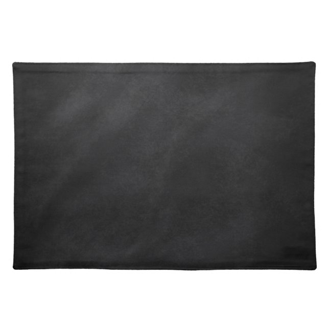 Retro Black Chalkboard Texture Placemat (Front)