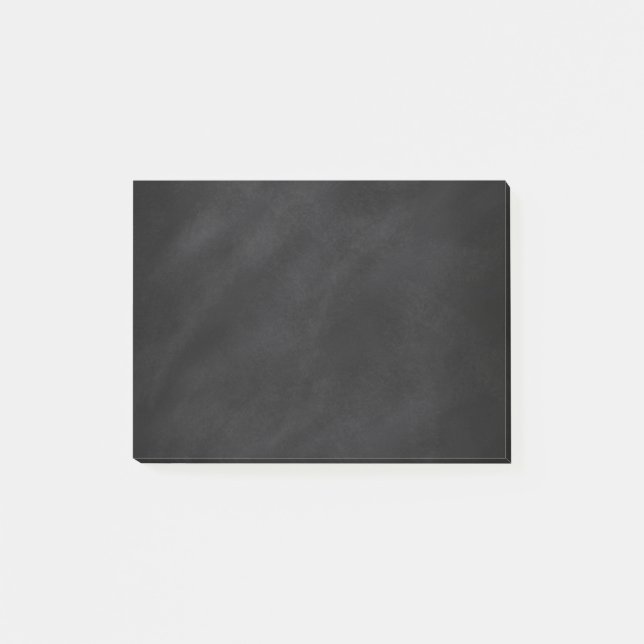 Retro Black Chalkboard Texture Post-it Notes (Front)