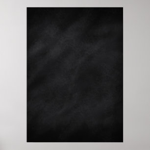 Retro Black Chalkboard Texture Poster