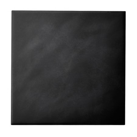 Retro Black Chalkboard Texture Tile