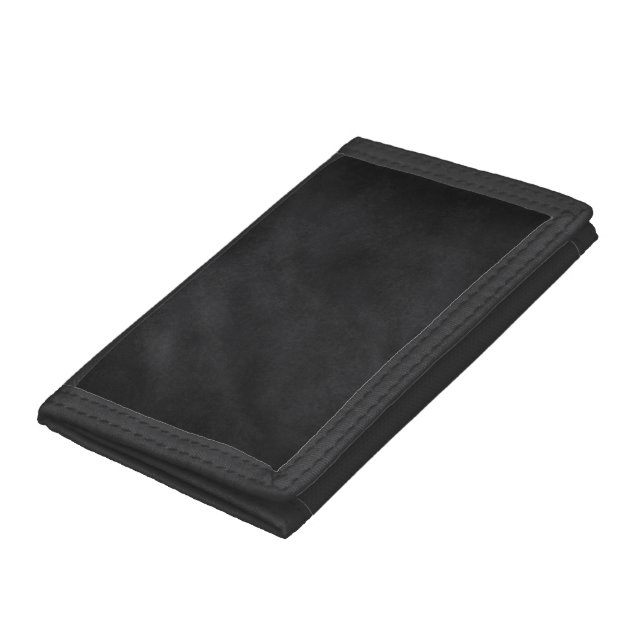 Retro Black Chalkboard Texture Tri-fold Wallet (Bottom)