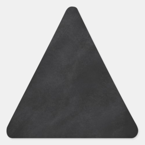 Retro Black Chalkboard Texture Triangle Sticker