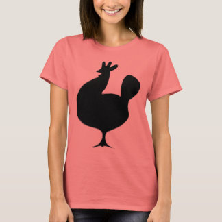 Retro Black Chicken T-Shirt