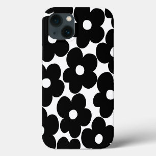 Retro Black Daisies #1 #decor #art iPhone 13 Case