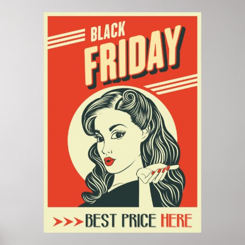 Retro Black Friday Poster