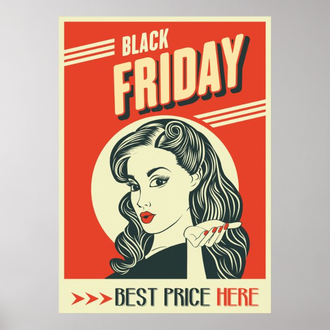 Retro Black Friday Poster (Front)
