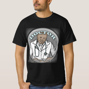 Retro black Male Doctor T-Shirt