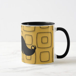 Retro Black Mustache Mug