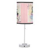 Retro Black Poodle Boudoir Table Lamp (Back)