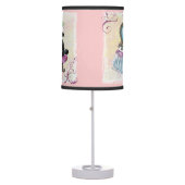 Retro Black Poodle Boudoir Table Lamp (Front)