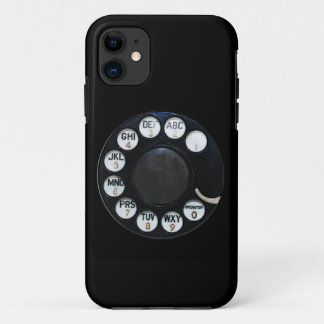 Retro Black Rotary Phone iPhone 11 Case