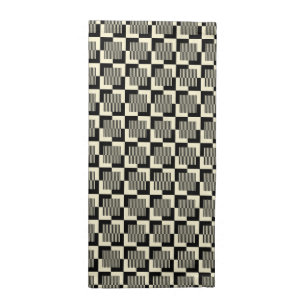 Retro Black & Tan Pattern Cloth Napkin