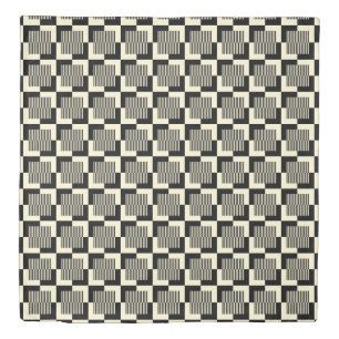 Retro Black & Tan Pattern Duvet Cover