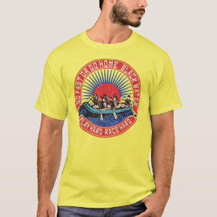 Retro Black Water Rafting. T-Shirt