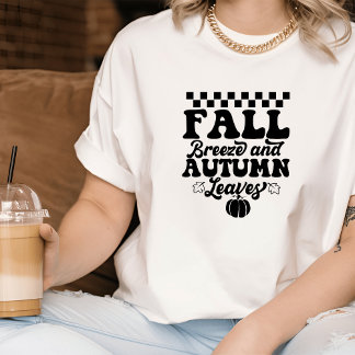 Retro Black + White Autumn T-Shirt