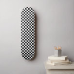 Retro Black White Checker 80's Cool Wall Art  Skateboard<br><div class="desc">Retro Black White Checker 80's Cool Wall Art skateboard makes the perfect home décor for anyone who loves the 80s,  retro designs,  black and white,  or skateboarding.</div>